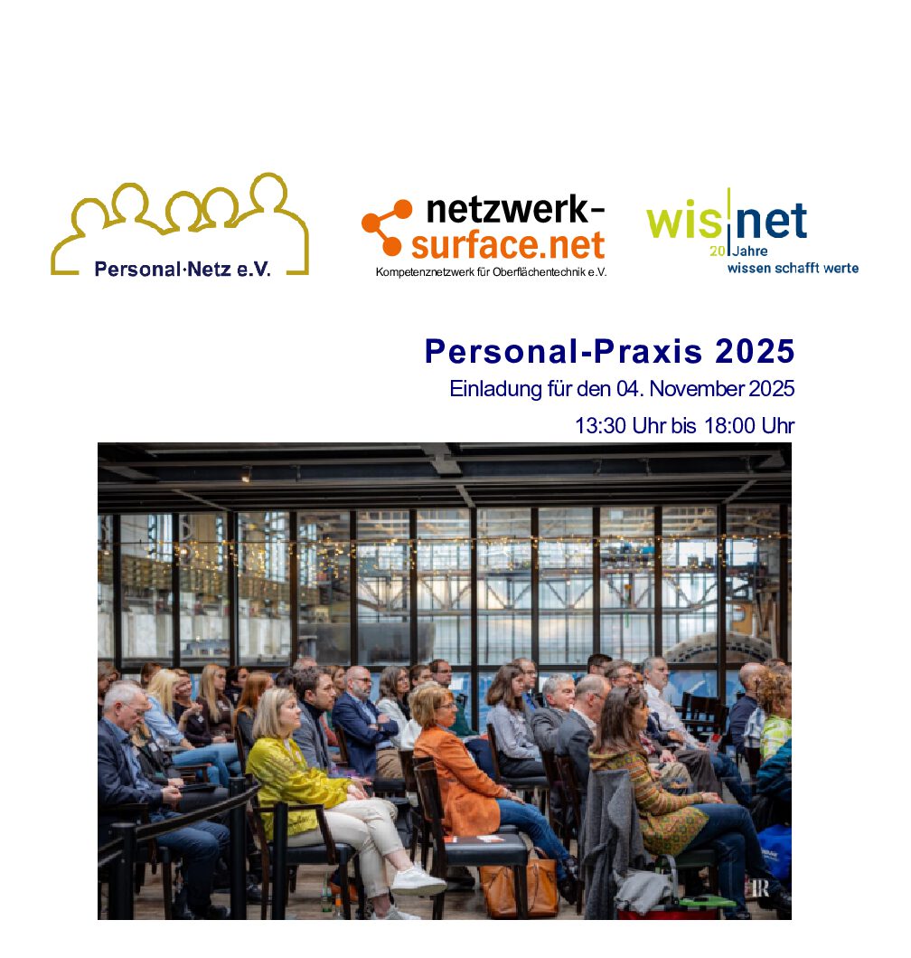 Einladung zur „Personal-Praxis 2025“ – Fachveranstaltung für modernes Personalwesen